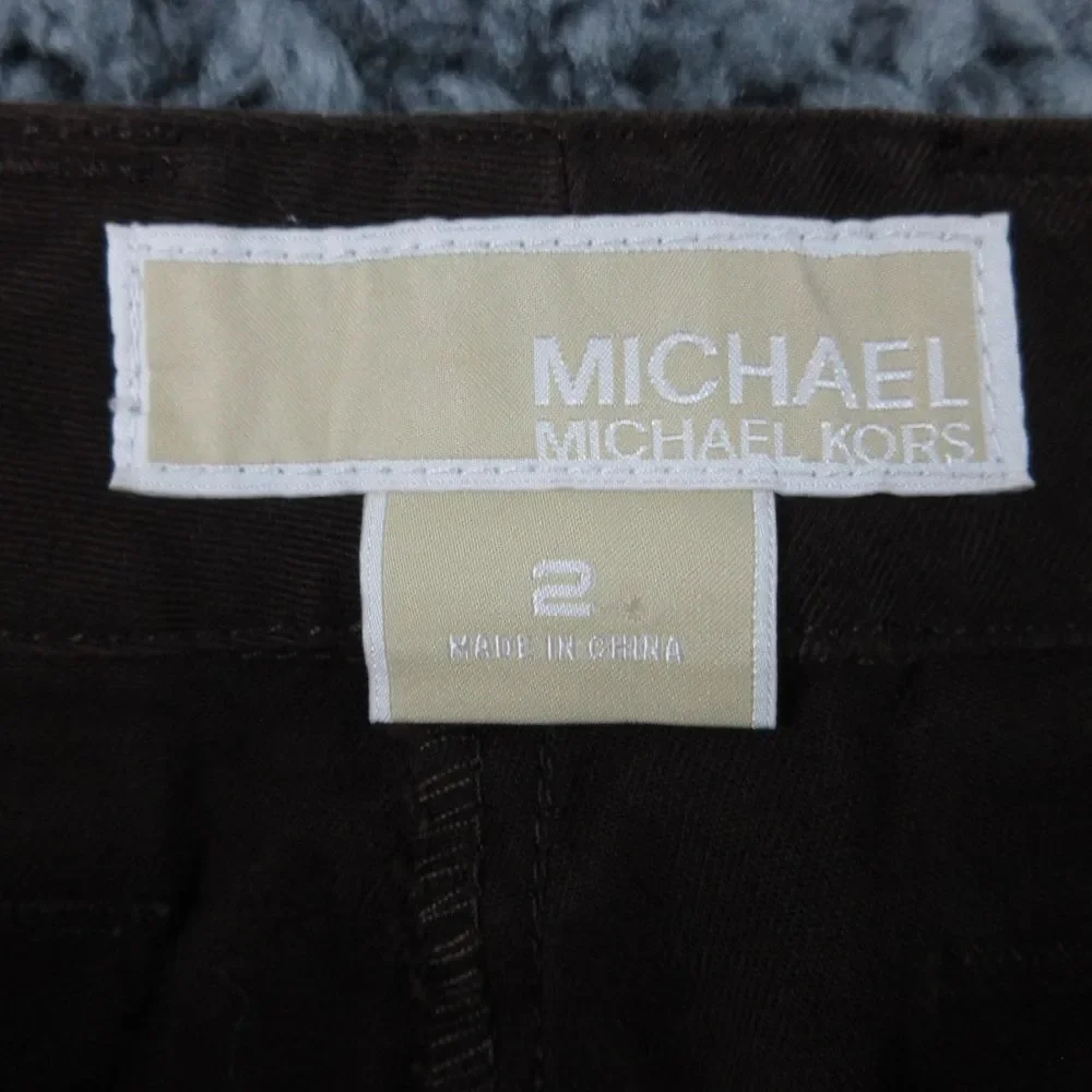 Michael Kors Shorts Womens 2 Brown Straight Bermuda 27x13*
